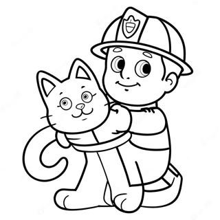 Goyangireul Guhaneun Sobanggwan Saem Saegcil Gongbu Peiji 103302-41368