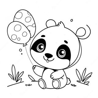 Pungseongwa Hamggehaneun Gwiyeoun Mimi Panda Saegcil Gongbu Peiji 107538-44676