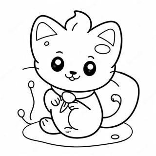 Jangnanggureogi Yuryeong Goyangi Saegcil Gongbu 색칠 공부