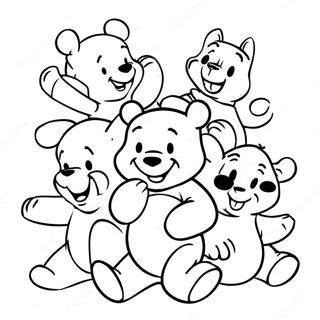 Jangnanggureogi Gomdoli Puwa Cingudeul Saegcil Gongbu Peiji 색칠 공부