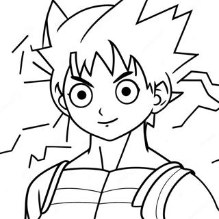 킬루아 졸딕 번개 색칠 공부 색칠 공부