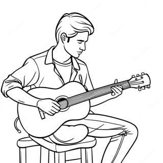 Gitareul Yeonjuhaneun Gitariseuteu Saegcil Gongbu Peiji 18436 4032