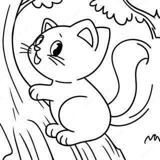 Moheomeul Jeulgineun Goyangi Namu Oreugi Saegcil Gongbu 2175 288