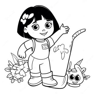 Buceuwa Hamggehaneun Dora Saegcil Gongbu Peiji 색칠 공부