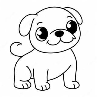 퍼그 색칠 공부