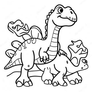 Agi Gongryongdeulgwa Hamggehaneun Gigantosaureuseu Saegcil Gongbu Peiji 58376-12777