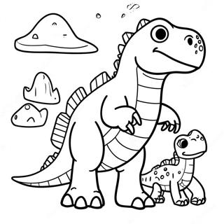 Agi Gongryongdeulgwa Hamggehaneun Gigantosaureuseu Saegcil Gongbu Peiji 58376-12778