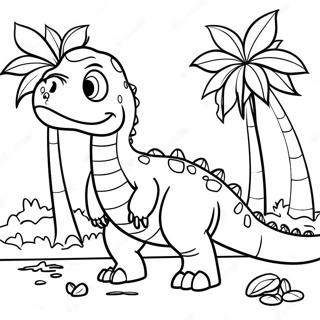 Gigantosauruseuga Sigmuleul Meogneun Saegcil Gongbu Peiji 58378-12785