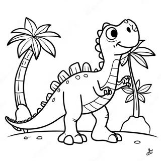 Gigantosauruseuga Sigmuleul Meogneun Saegcil Gongbu Peiji 58378-12786