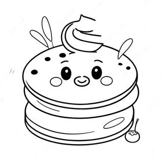팬케이크 색칠 페이지