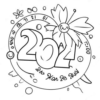 Myeongranghan 2024nyeon Saehae Kaunteudaun Saegcil Gongbu Peiji 84318-25442